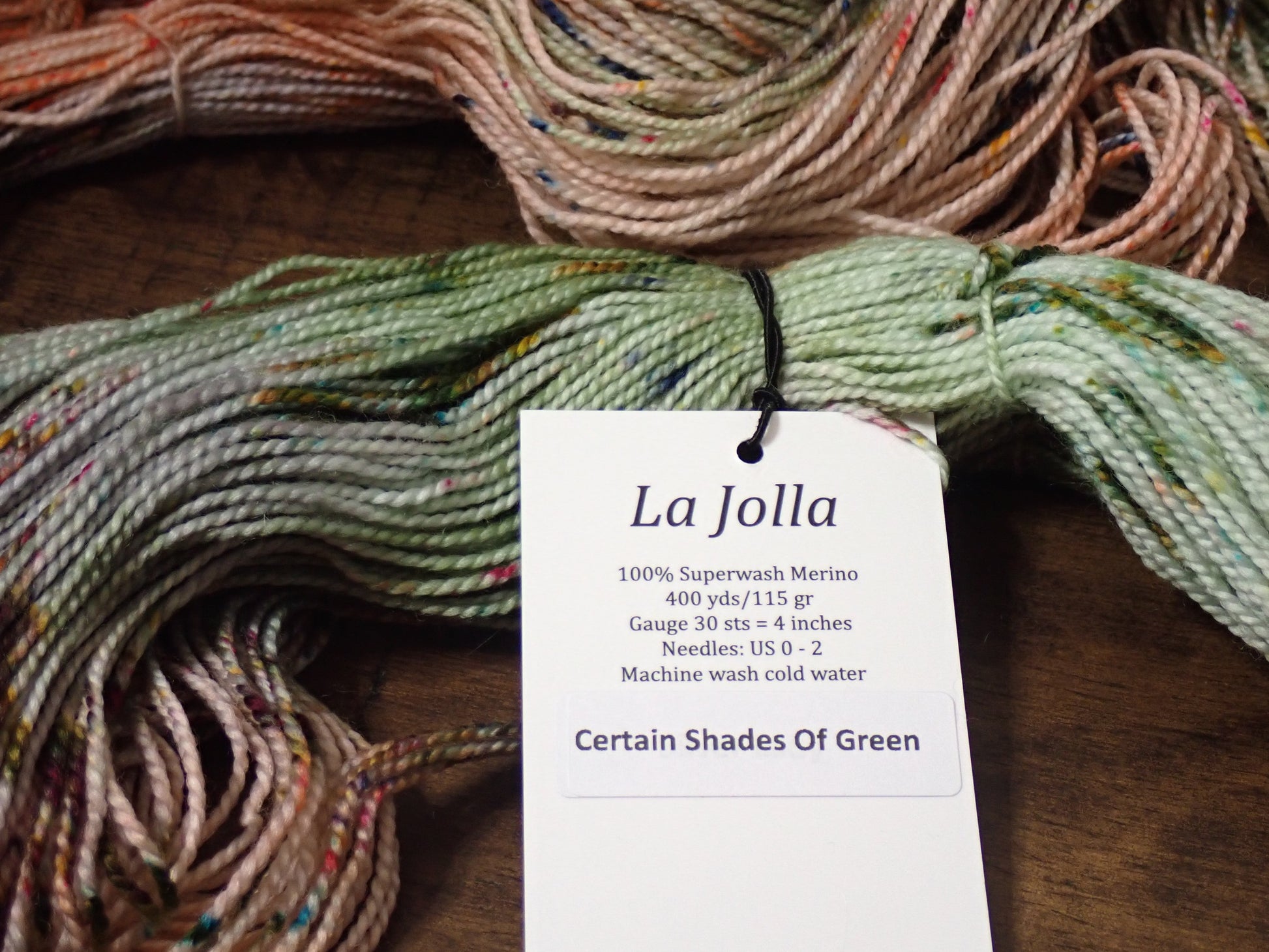 Baah La Jolla Fingering Weight Yarn Certain Shades of Green – Sweetwater  Yarns