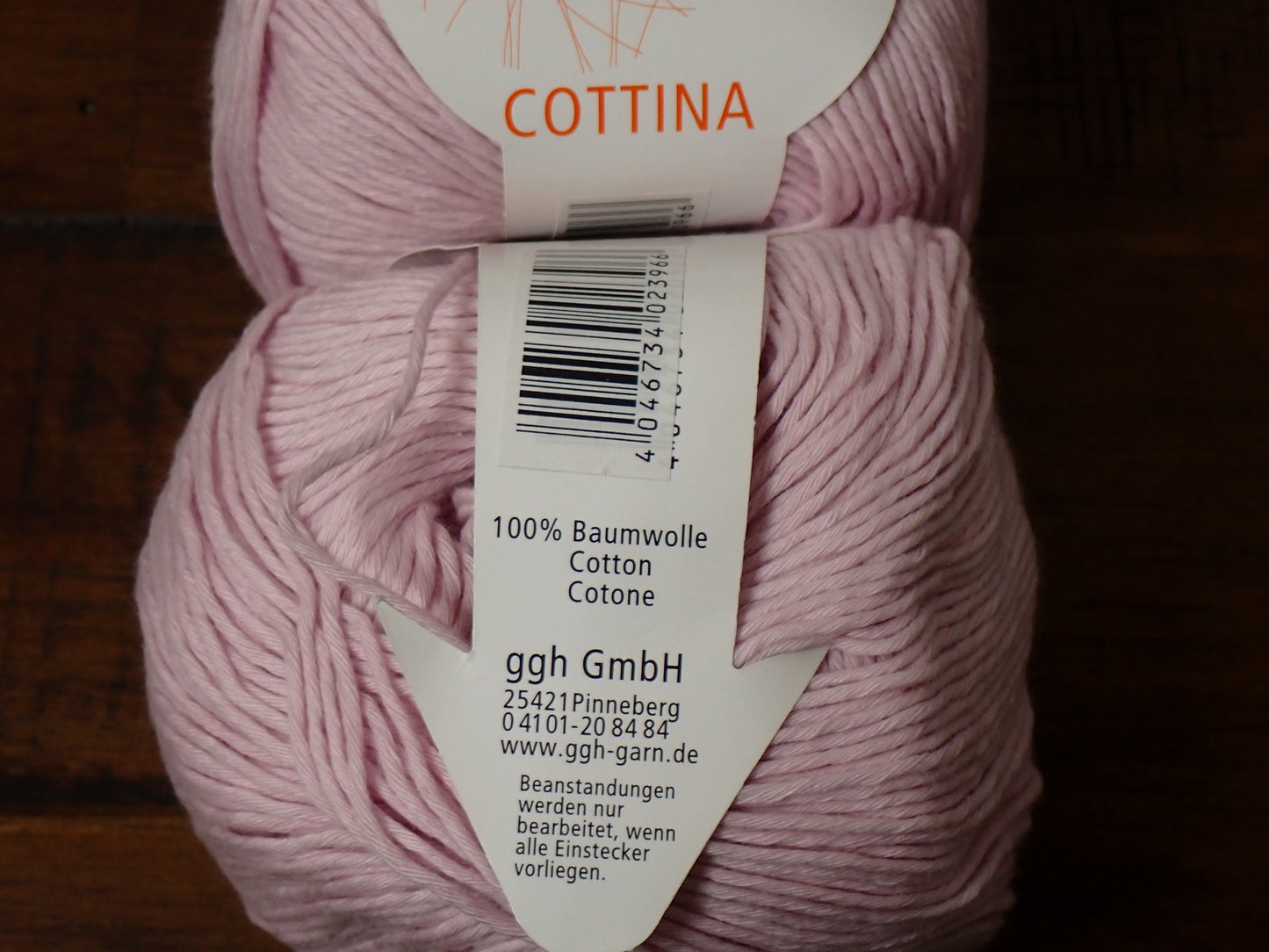 GGH Yarns Cottina DK weight Blush